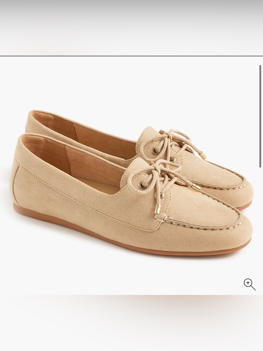 J. Crew Light Khaki Moccasin Loafers Like New